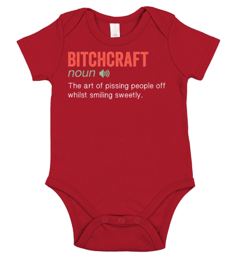 Bitchcraft Noun Short Sleeve Baby One-Piece