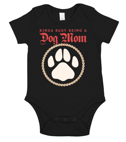 Busy Being A Dog Mom Dogs Owner Short Sleeve Baby One-Piece