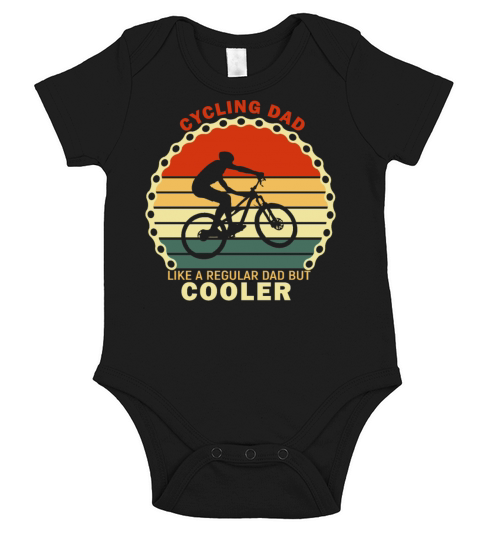 Cycling Dad Like A Regular Dad But Cooler Short Sleeve Baby One-Piece