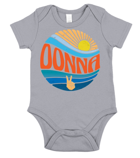 Donna Shirt Vintage Sunset Donna Groovy Tie Dye Short Sleeve Baby One-Piece