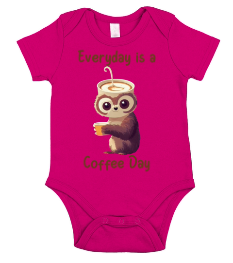 Everyday is a Coffee Day Short Sleeve Baby One-Piece