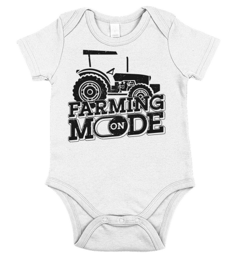 Farming Farmer Vintage Tractor Short Sleeve Baby One-Piece