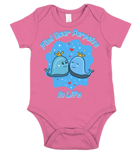 Find Your Porpoise In Life Short Sleeve Baby One-Piece