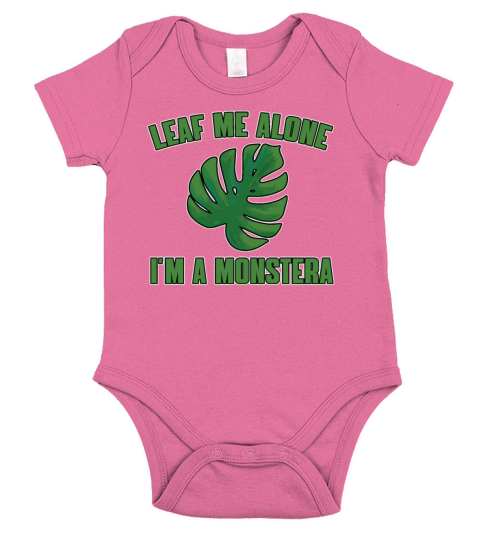 Funny Monstera Plant Quote Short Sleeve Baby One-Piece