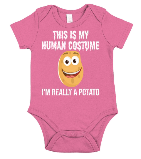 Funny Potato Xmas Gift This Is My Human Costume Short Sleeve Baby One-Piece