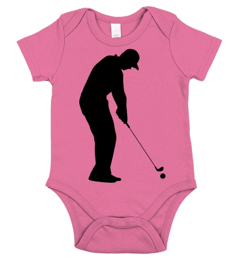 Golf Player Golfer Sports Game Short Sleeve Baby One-Piece