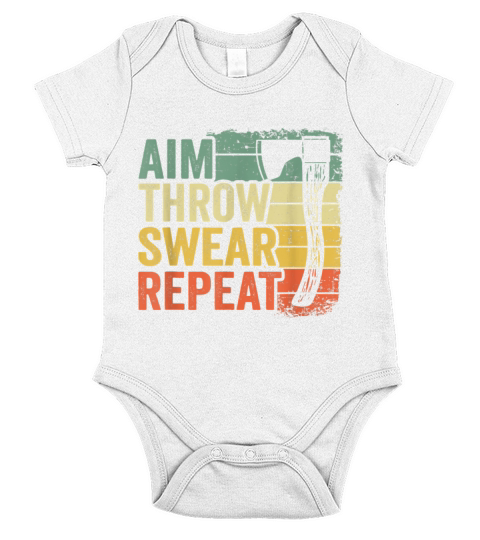 Hatchet Vintage Funny Axe Throwing Short Sleeve Baby One-Piece