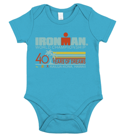 Ironman world championship 40 years of dreams Kailua-Kona Hawaii Short Sleeve Baby One-Piece