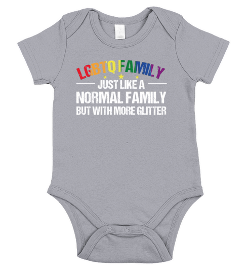 LGBTQ Family Gay Pride Month Rainbow Short Sleeve Baby One-Piece