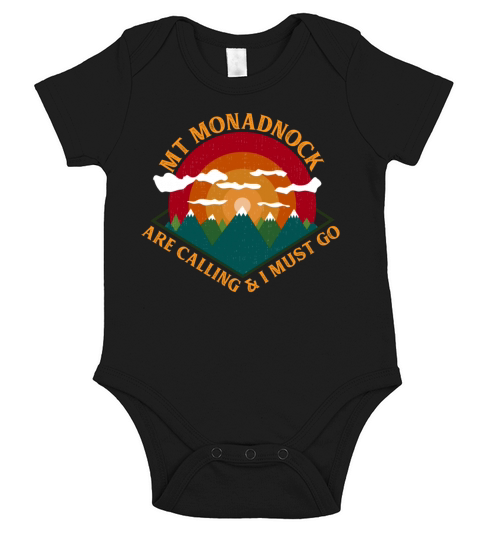 Mount Monadnock New Hampshire Short Sleeve Baby One-Piece