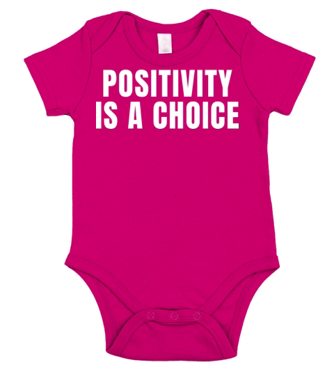 Positivity Is A Choice - Christian Quotes Short Sleeve Baby One-Piece