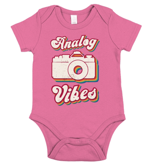 Retro Photographer Vintage Analog Vibes Short Sleeve Baby One-Piece