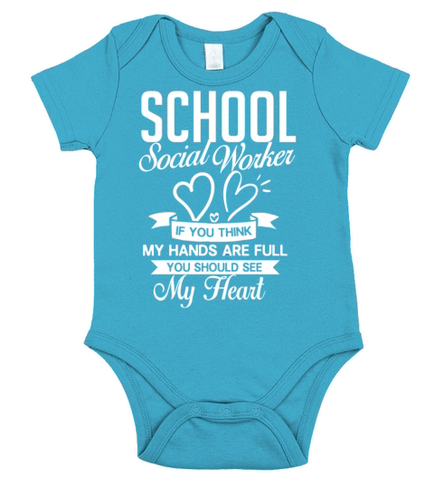 School Social Worker Quotes Appreciation Office Short Sleeve Baby One-Piece