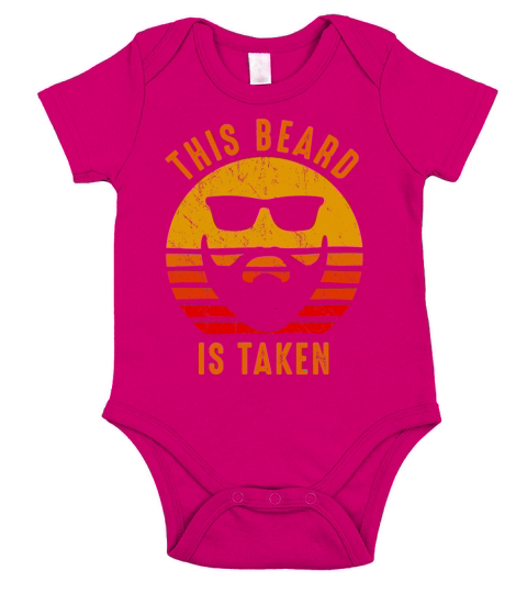 Sorry This Beard is Taken Funny Valentines Day Short Sleeve Baby One-Piece
