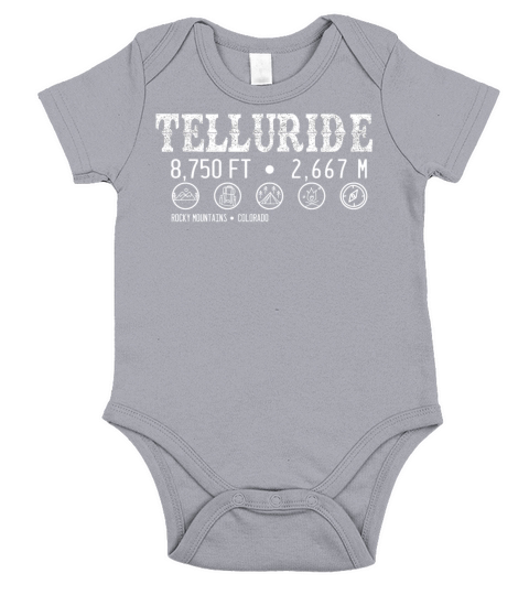 Telluride Colorado Short Sleeve Baby One-Piece