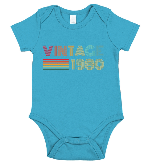 Vintage 1980 Short Sleeve Baby One-Piece