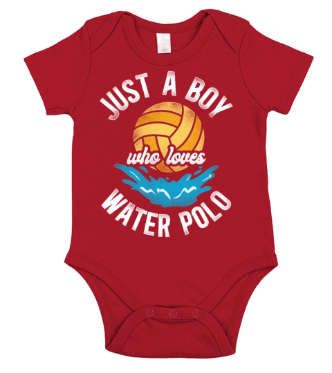 Water Polo Vintage Just A Boy Who Short Sleeve Baby One-Piece
