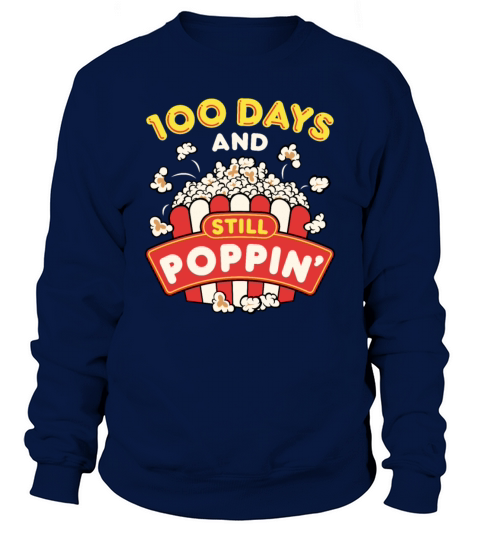 100 Days of School Popcorn Sweatshirt Unisex