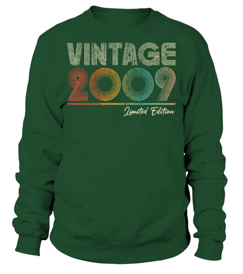 14 Years Old Vintage 2009 14th Birthday Gifts Sweatshirt Unisex