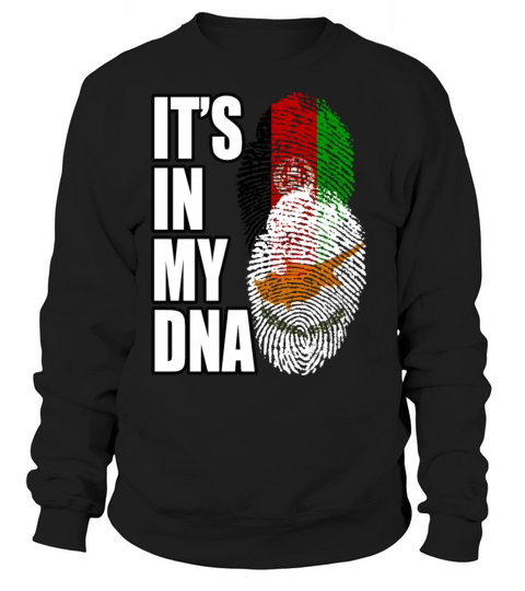 Cypriot And Afghanistan Mix Heritage DNA Flag Sweatshirt Unisex