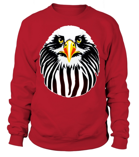 Eagle imprint american bird animal art motif bald Sweatshirt Unisex