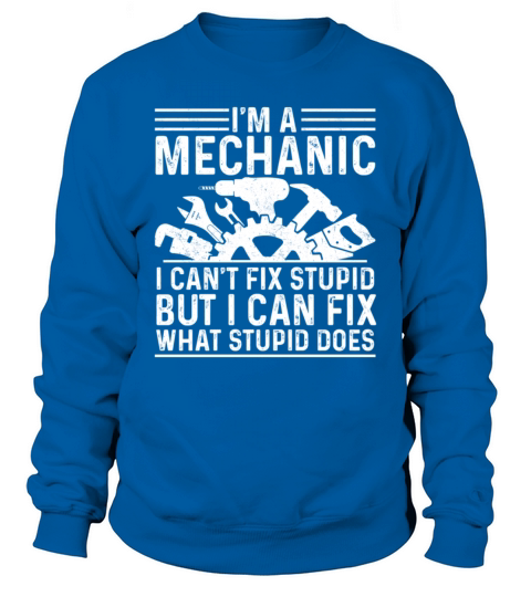 Funny Mechanic Dad Design Automotive Vintage Auto Sweatshirt Unisex