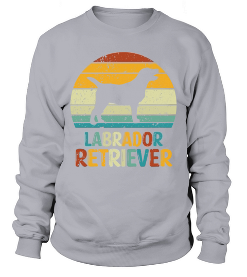 Labrador Retriever silhouette vintage and retro Sweatshirt Unisex