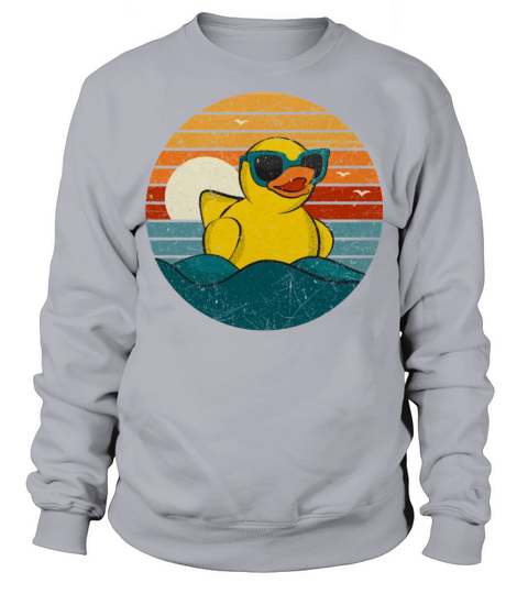 Vintage Retro Sunset Art Of Zoo Cute Yellow Rubber Sweatshirt Unisex