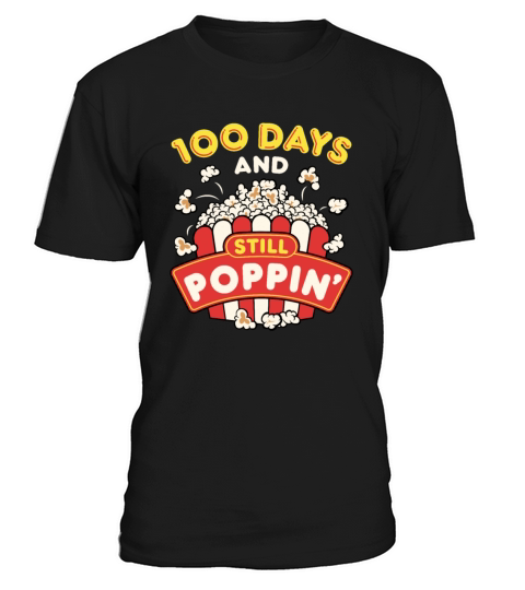 100 Days of School Popcorn T-Shirt Unisex