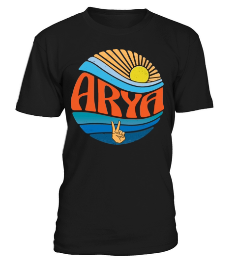 Arya Shirt Vintage Sunset Arya Groovy Tie Dye T-Shirt Unisex
