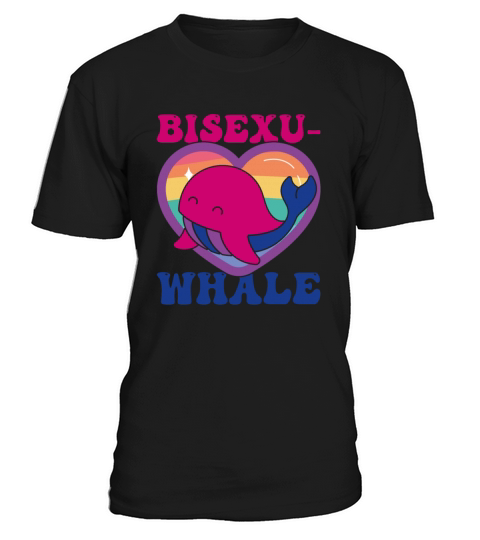 Bisexu-Whale Kawaii Whale Bisexual Pride Flag T-Shirt Unisex