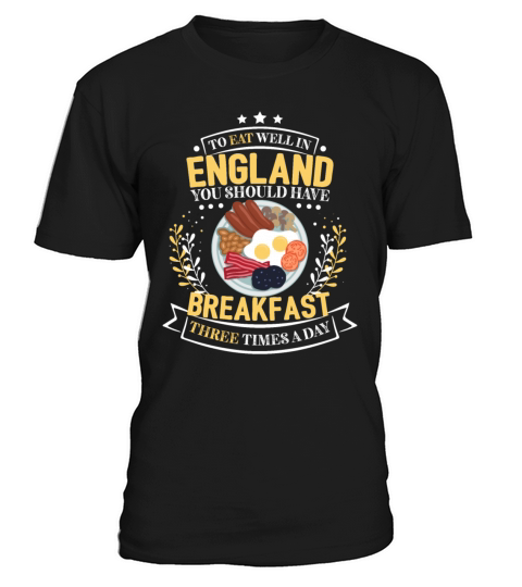 Funny Full English Breakfast Food T-Shirt Unisex