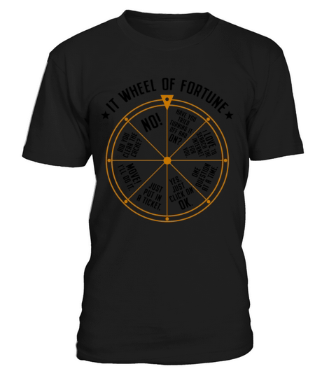 IT Support Wheel Of Fortune Tech Specialist Nerd T-Shirt Unisex