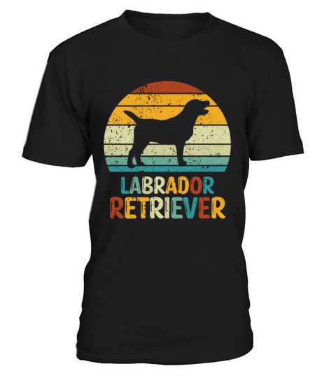 Labrador Retriever silhouette vintage and retro T-Shirt Unisex