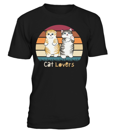 Orange Gray Brown Cat Lovers T Shirt retro vintage T-Shirt Unisex