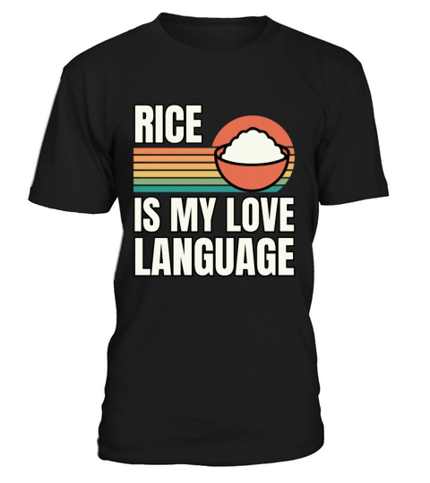 Retro Vintage Rice Is My Love Language T-Shirt Unisex