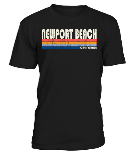 Vintage 70s 80s Style Newport Beach Ca T-Shirt Unisex
