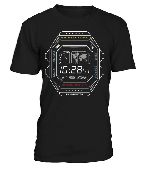 Vintage digital watch clock screen T-Shirt Unisex