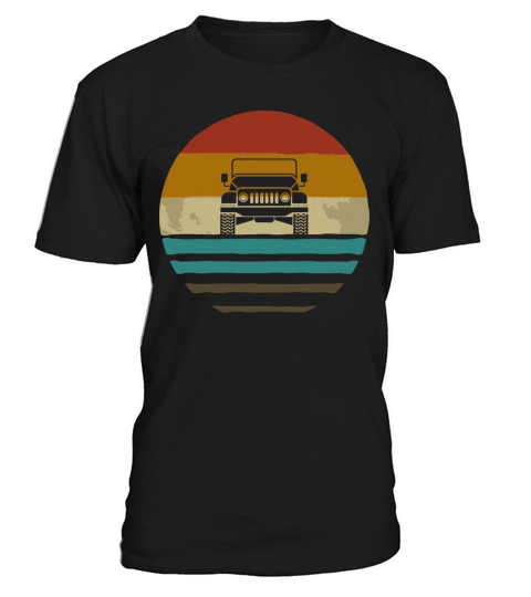 Vintage Jeeps Retro 70S Sunset Off Road Men Women T-Shirt Unisex