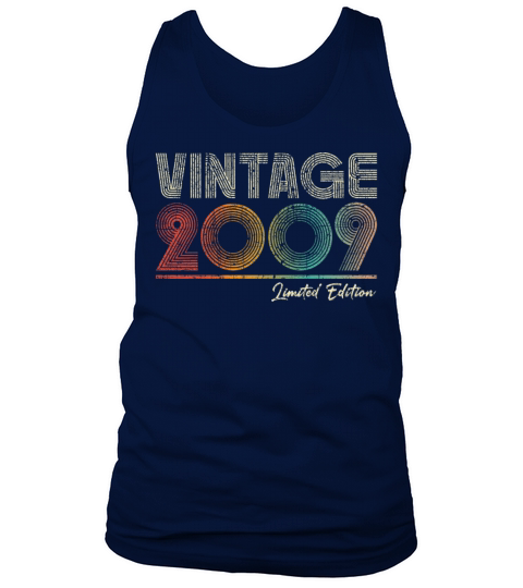 14 Years Old Vintage 2009 14th Birthday Gifts Tank Top Unisex
