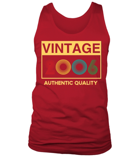 16 Years Old 2006 Vintage 16th Bday Idea Boys Girl Tank Top Unisex