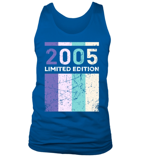 18 Years Vintage 2005 Retro 18th Birthday Tank Top Unisex