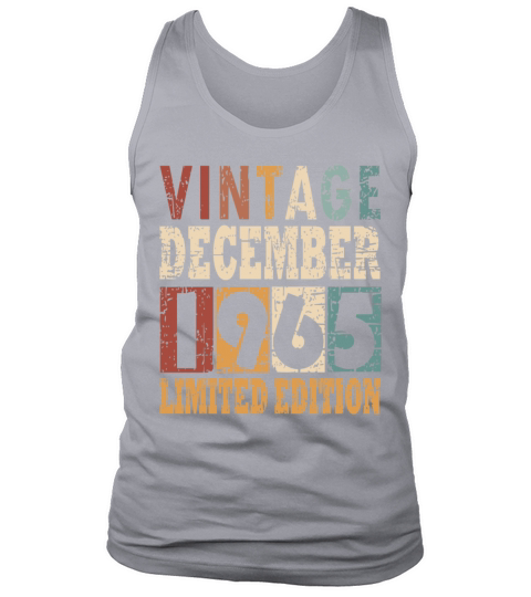 1965 December vintage birthday Tank Top Unisex