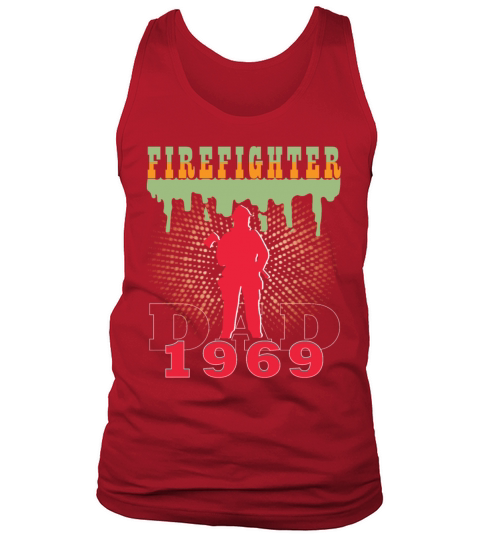 1969 vintage fireman birthday firefighter Tank Top Unisex