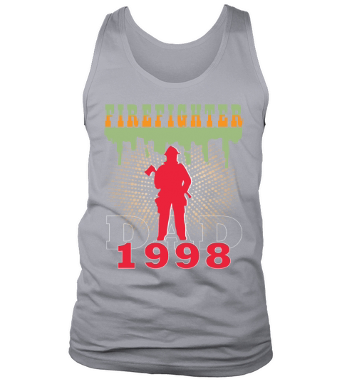 1998 vintage fireman birthday firefighter Tank Top Unisex