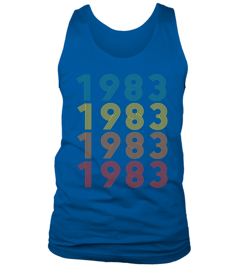 40th birthday vintage 1983 retro vintage style Tank Top Unisex