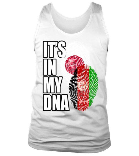 Afghan And Japanese Mix Heritage DNA Flag Tank Top Unisex