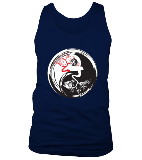 Bonsai Tree Yin Yang Balance Peace Love Gift Ideas Tank Top Unisex