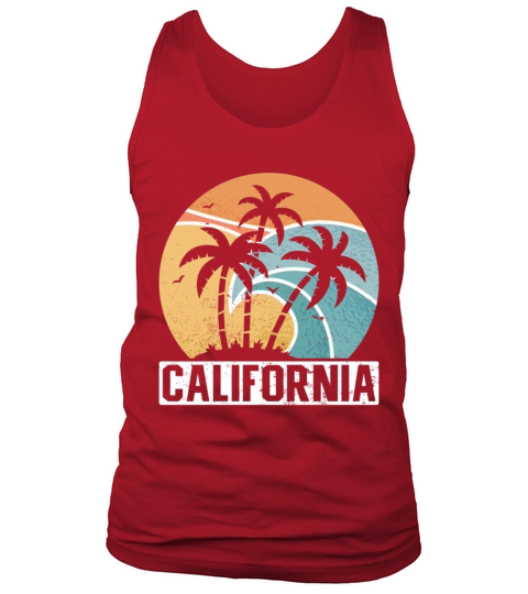 California Summer Sun Palms Beach Water Cali Love Tank Top Unisex
