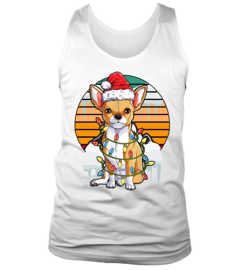 Chihuahua Santa Christmas Tree Lights Xmas Boys Do Tank Top Unisex
